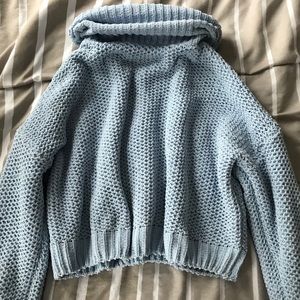 Urban Outfitters Cropped Periwinkle Sweater